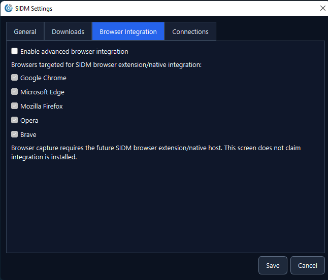 SIDM settings