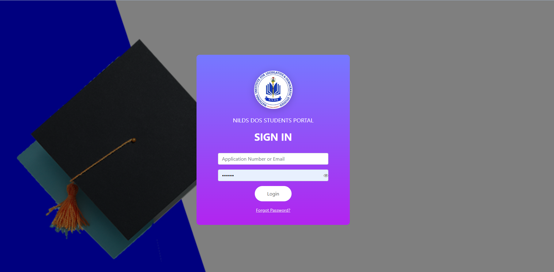 NILDS - Institution Portal