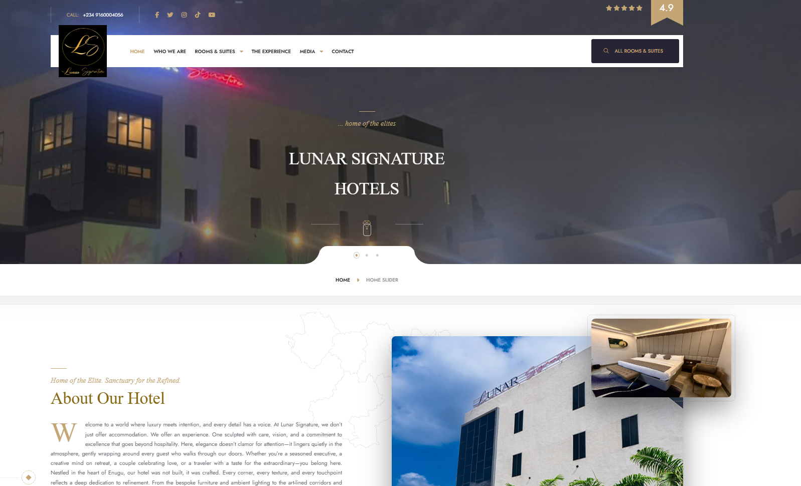 Lunar Signature Hotels - Website & Booking Platform