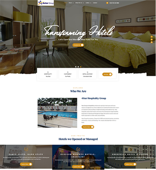 4 Star Hospitality - Multi-Hotel Hospitality Platform